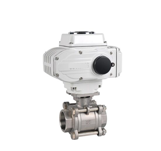 Robinet 3 pièces avec moteur éléctrique